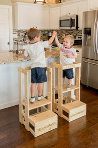 Child Step Stool - TeddyGrams Tot Towers, Kitchen Helper, Safe Step Stool, Child Step Stool
