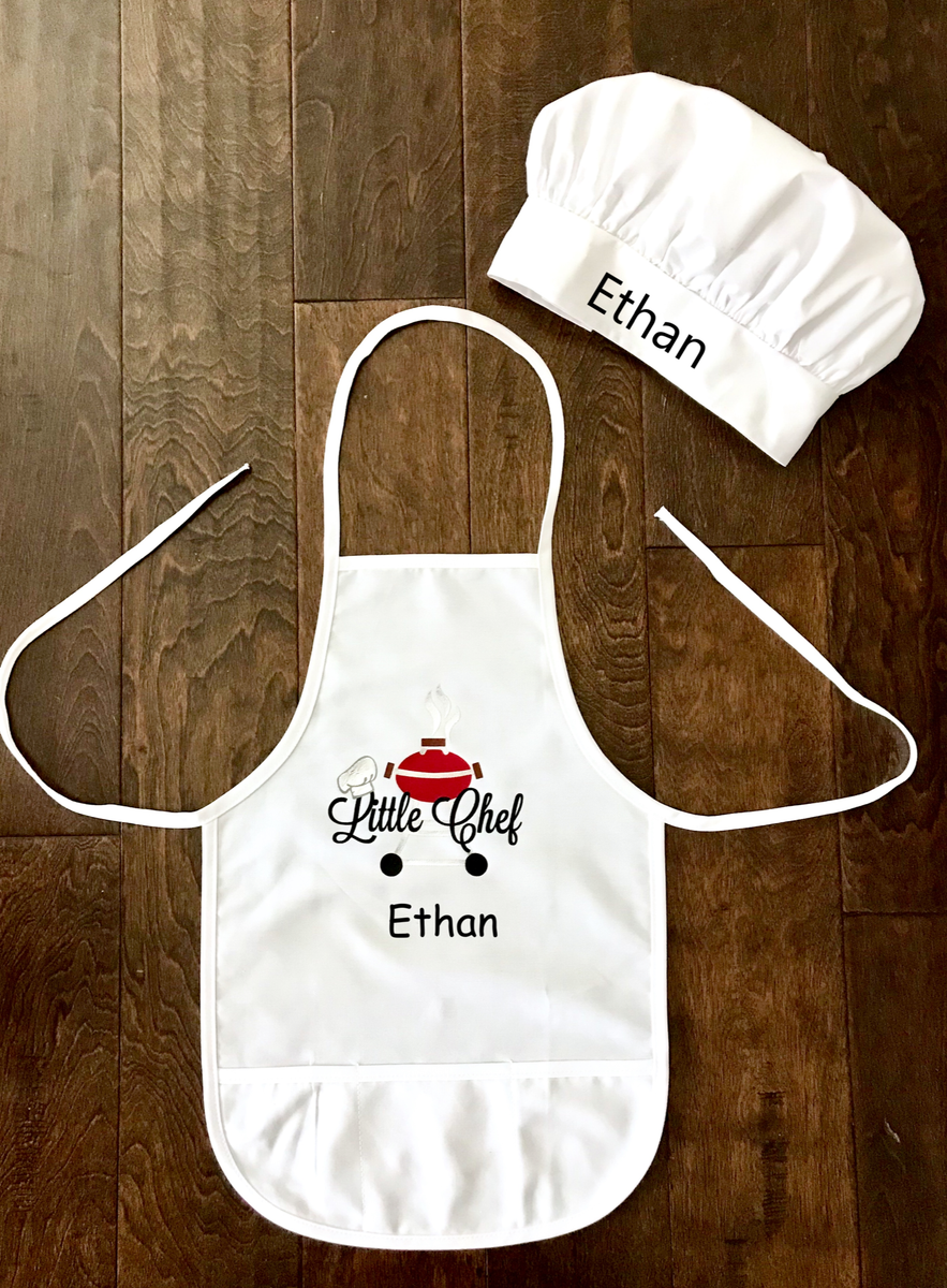 Child's Little Chef Apron and Chef Hat – TKP Designs, LLC