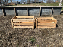 Farmhouse Crate, Storage Bin, Toy Box, Cedar Crate, Planter Box, Extra Large Wooden Crate - TKP Designs, LLC