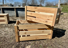 Farmhouse Crate, Storage Bin, Toy Box, Cedar Crate, Planter Box, Extra Large Wooden Crate - TKP Designs, LLC