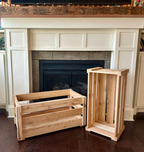 Farmhouse Crate, Storage Bin, Toy Box, Cedar Crate, Planter Box, Extra Large Wooden Crate - TKP Designs, LLC