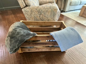 Farmhouse Crate, Storage Bin, Toy Box, Cedar Crate, Planter Box, Extra Large Wooden Crate