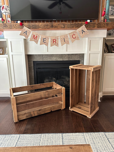 Farmhouse Crate, Storage Bin, Toy Box, Cedar Crate, Planter Box, Extra Large Wooden Crate