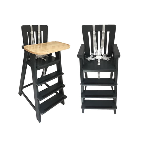 Wooden High Chair, Schuster Booster, Toddler Dining Chair, Toddler Booster Chair - TKP Designs, LLC